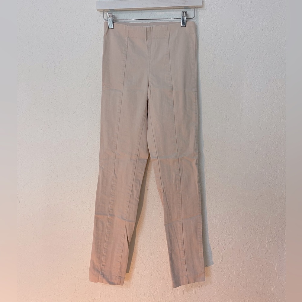 H&M office stretch pants | vintage pink | leggings fit | ankle length